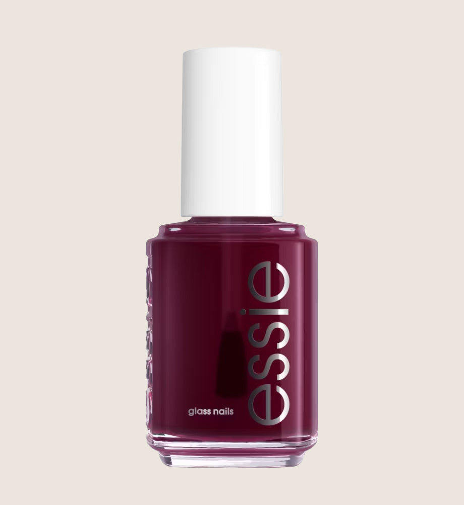 Essie Glass Nails Half Full, Deep Purple Nail Polish, Sheer Finish, Vibrant Color 13.5ml