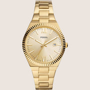 Fossil Scarlette Gold Steel Bracelet Watch ES5299