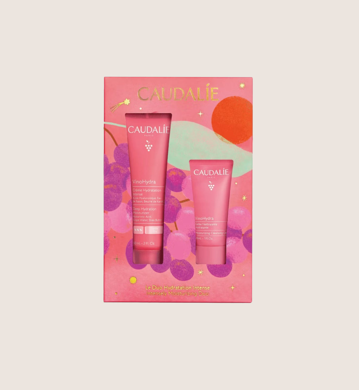 Caudalie VinoHydra Intensely Moisturising Duo Skincare Gift Set For Her