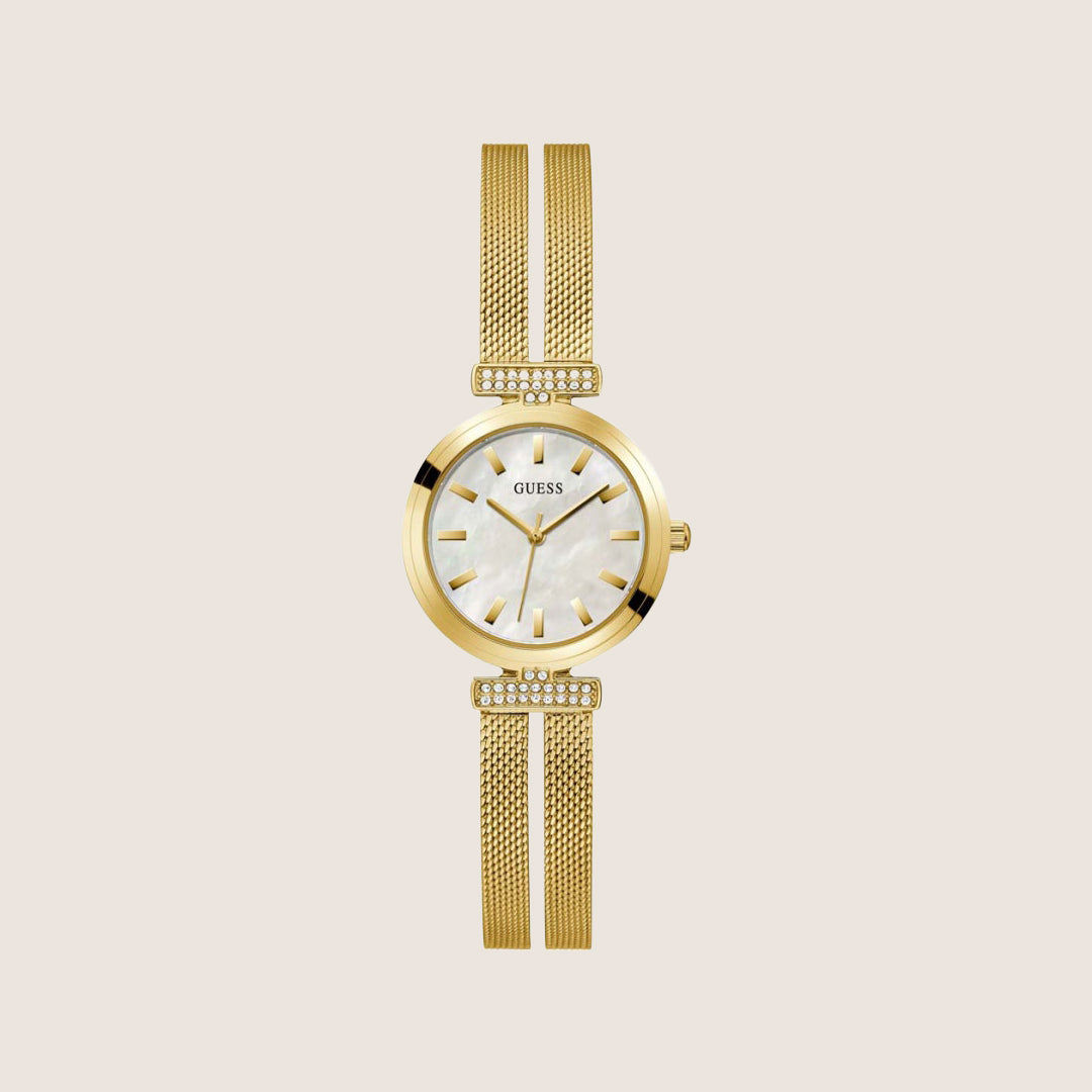 Guess Women's Array Watch Crystal-Set Silver Dial GW0471L2