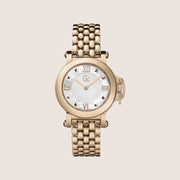 GC Ladies Femme Bijou Rose Gold Sapphire Crystal Mother Of Pearl Dial Watch X52003L1S