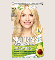Garnier Nutrisse Ultra Crème Dye, Holly Willoughby, 10.01 Natural Baby Blonde