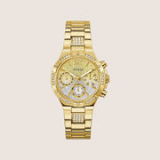 Guess Women's Harlow Watch Crystal-Set Gold Dial GW0950L2
