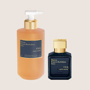 Maison Francis Kurkdjian Unisex OUD Satin Mood Scented Cleansing Gel and Eau de Parfum Sensory Duo Set