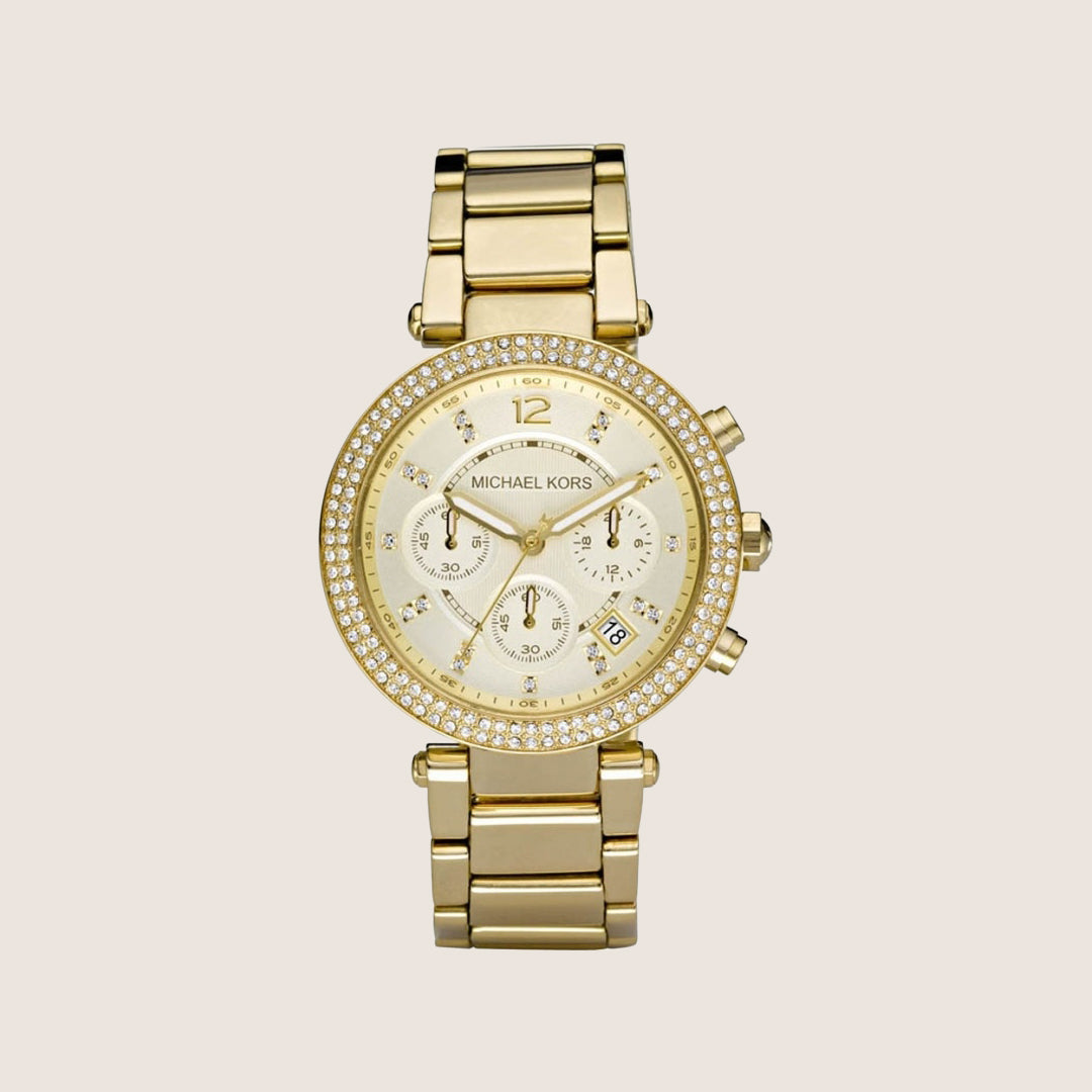 Michael Kors Women's Blair Chronograph Crystal Stone-Set Watch MK5354