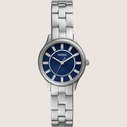 Fossil Modern Sophisticate Silver Steel Blue Dial Watch BQ3914