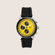 Fossil Mens Sport Tourer Yellow Chronograph Watch FS6044