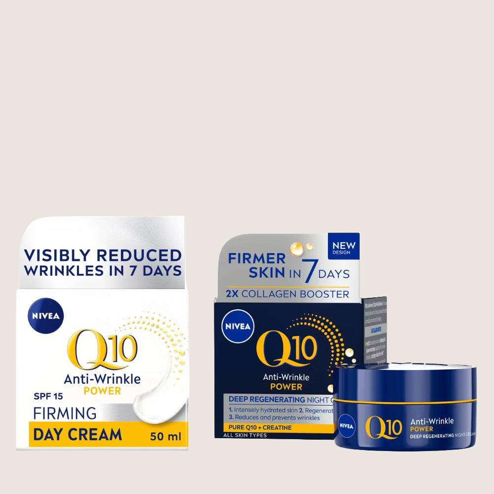 NIVEA Q10 SPF15 Day Cream & Night Cream Bundle Night Cream & Cream Set