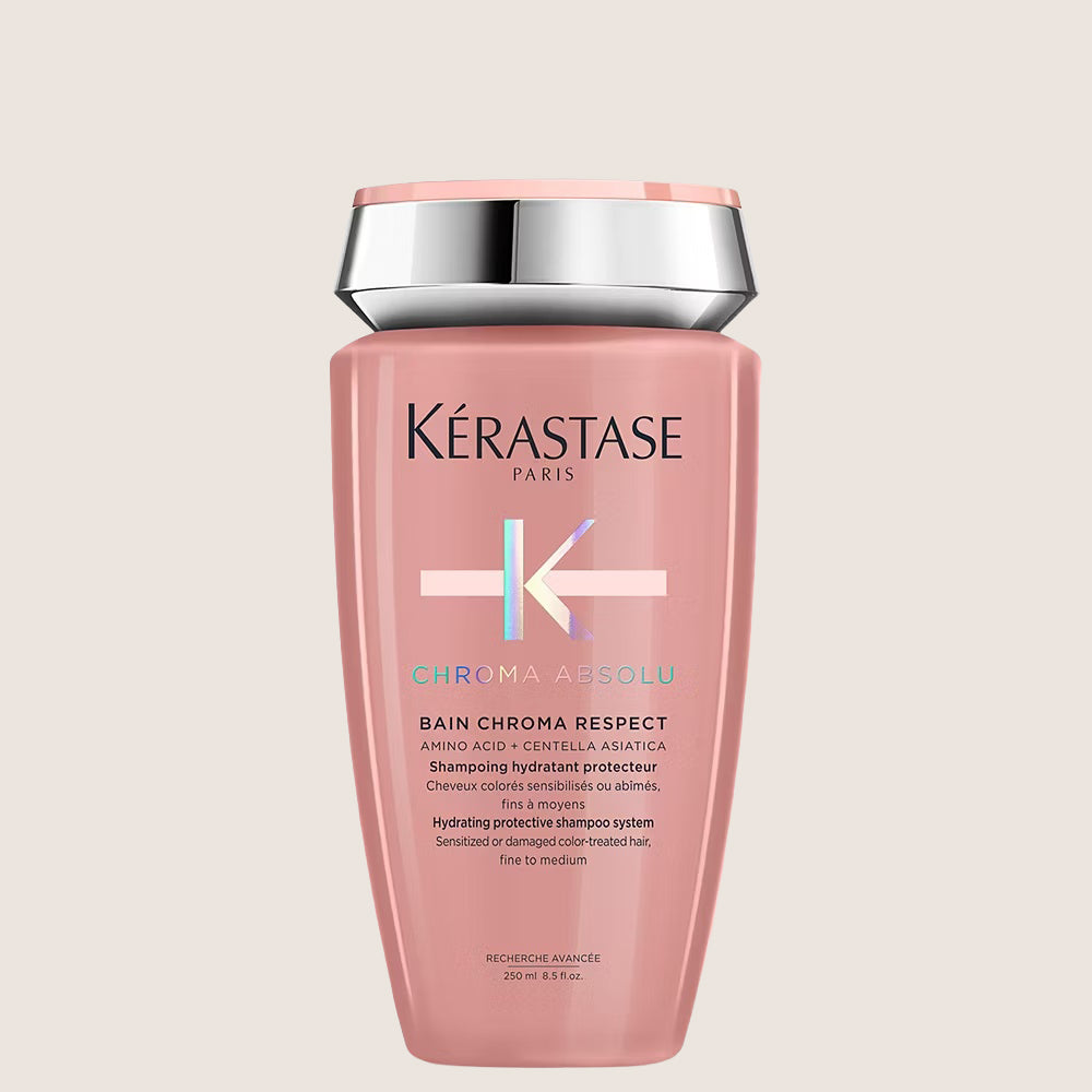Kérastase Chroma Absolu, Hydrating Shampoo, Color-Treated Hair, Fine To Medium, Hyaluronic Acid, Bain Chroma Respect, Hydrating Formula 250ml