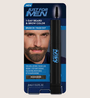 Just For Men 1-Day Beard & Brow Colour Medium Brown Dye-Free Temporary Colour 9ml
