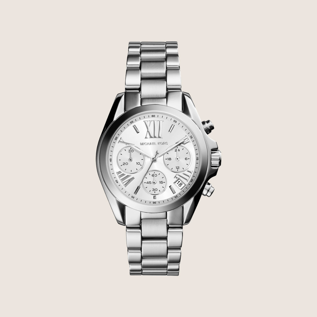 Michael Kors Women's Bradshaw Chronograph Silver Dial Watch MK6174