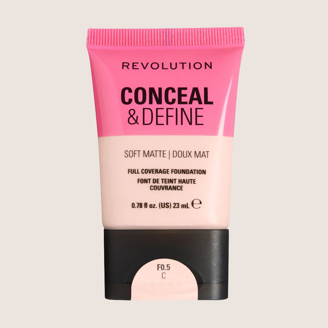 Revolution Conceal & Define Soft Matte Tube Foundation Flawless Base