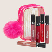 Sephora Collection 5 Cream Lip Stain Set Gift Pouch