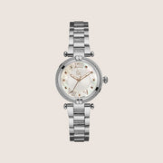 GC Ladies CableChic Silver Bracelet Mother Of Pearl Dial Swiss Watch Y18001L1