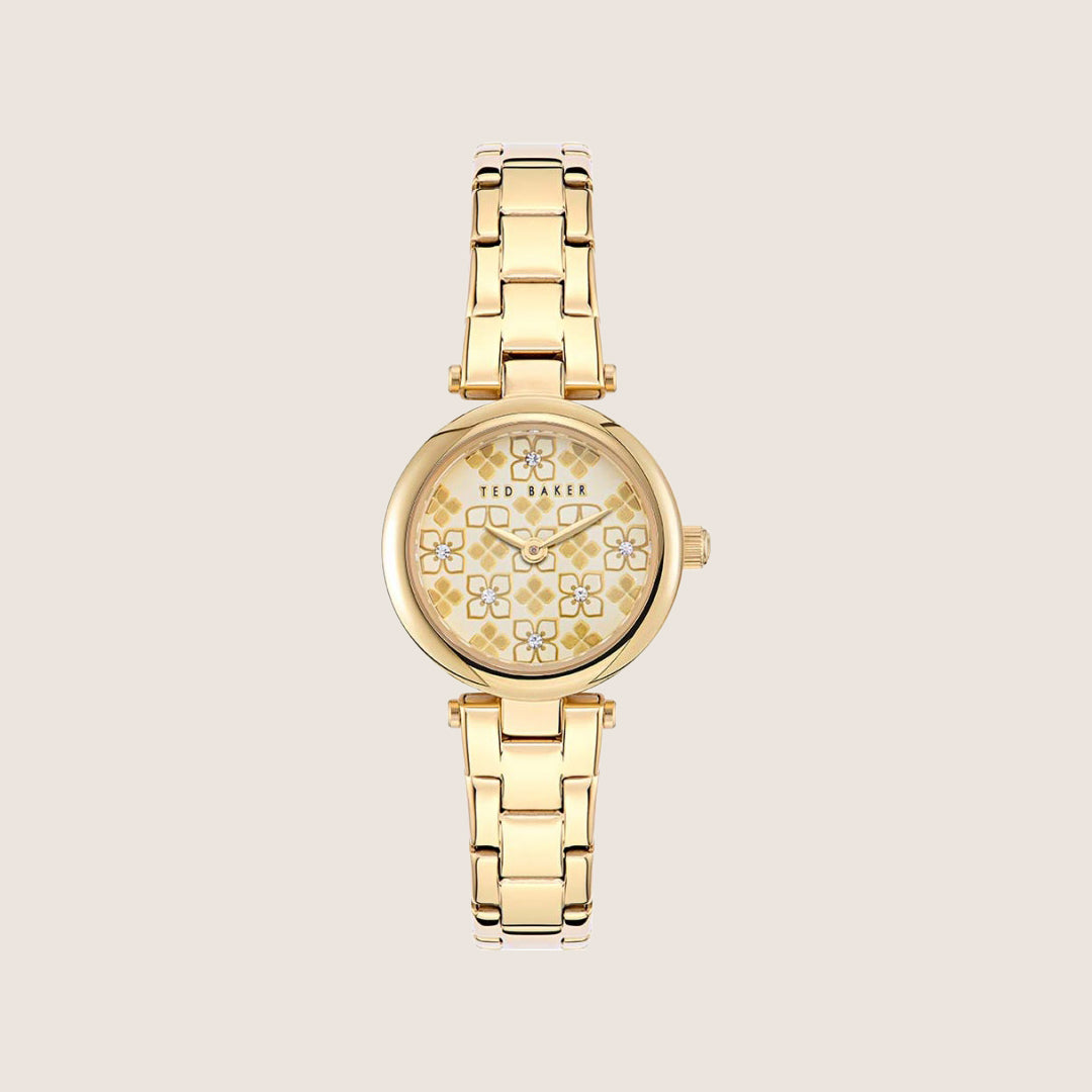 Ted Baker Ladies Jolyye Gold Baton Indices Crystal Bracelet Watch BKPJLF401