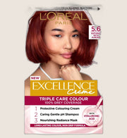 L'Oréal Paris Excellence Créme 5.6 Rich Auburn: 100% Grey, quality