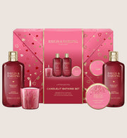 Baylis & Harding Midnight Cherry Gift Wrapped Candlelit Bathing Bath & Body Gift Set For Her