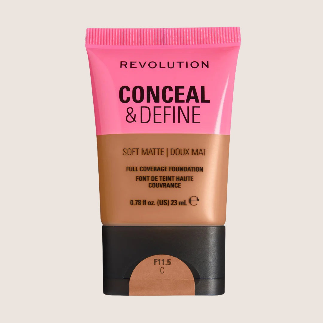Revolution Conceal & Define Soft Matte Tube Foundation Flawless Base
