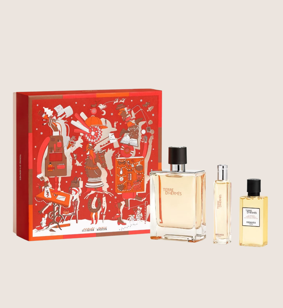 Hermès Terre d'Hermès Eau De Toilette 100ml Fragrance Gift Set For Him