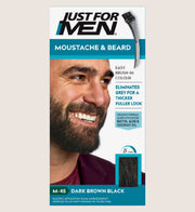 Just For Men Moustache & Beard Brush-In Colour Gel Dark Brown-Black