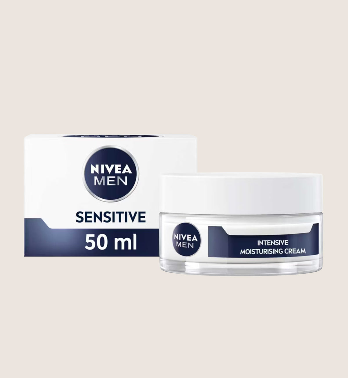 Nivea Men Sensitive Intensive Face Moisturiser Cream-Gel with 48H Hydration 50ml