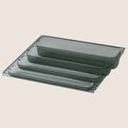 IKEA VISSLAÅN Hanging Tray Recycled PET Plastic Grey 36x31 cm