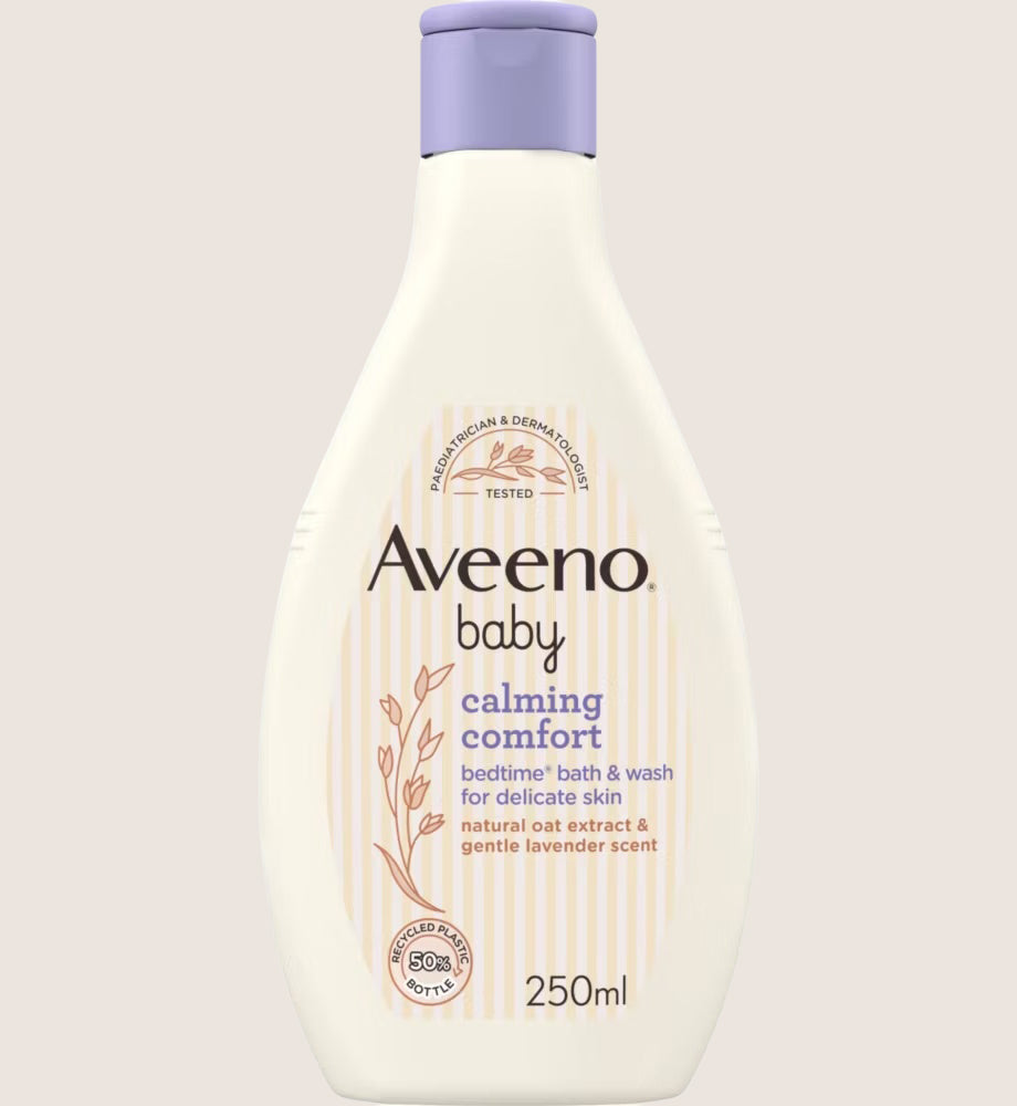 Aveeno Baby Calming Comfort Bedtime Bath & Wash Gentle Cleanse 250ml
