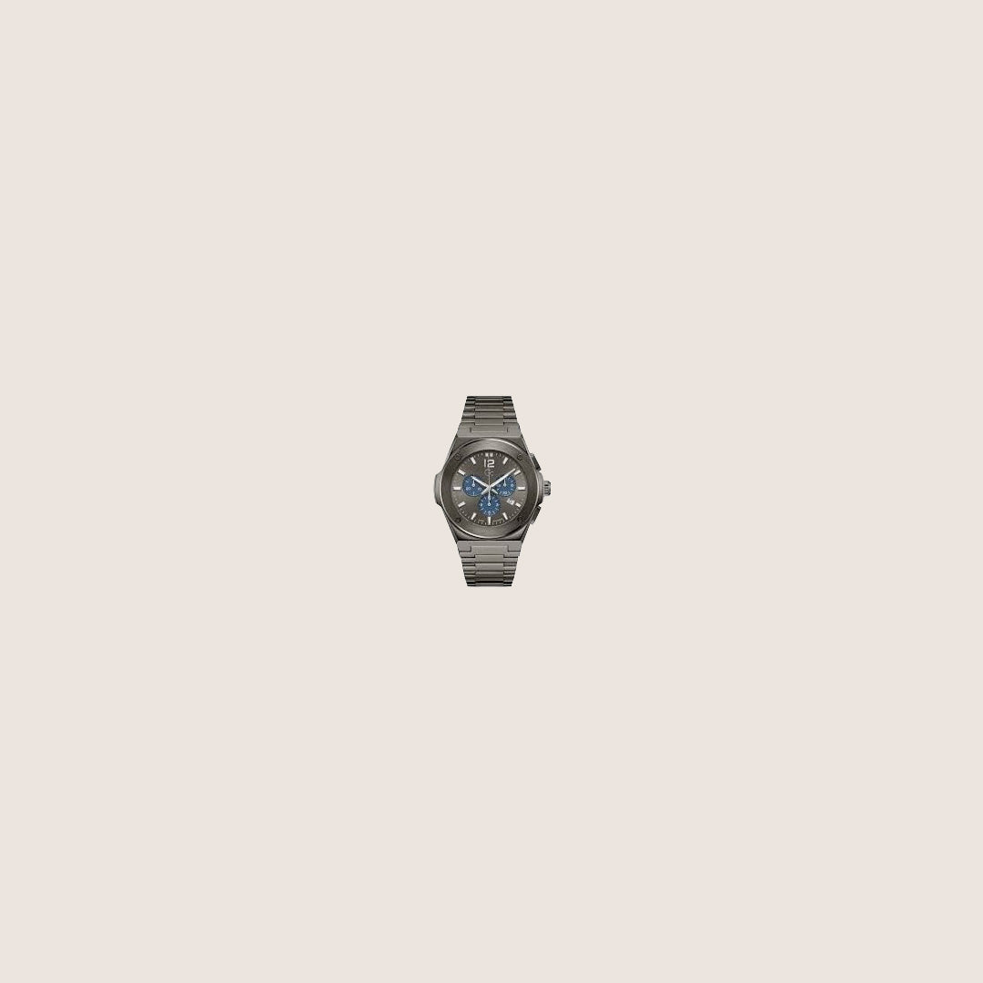GC Men's Chronograph Gunmetal Dial Gunmetal Steel Bracelet Watch Z33003G5MF