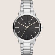 Armani Exchange Mens Dress Watch Silver Stainless Steel Bracelet AX2700