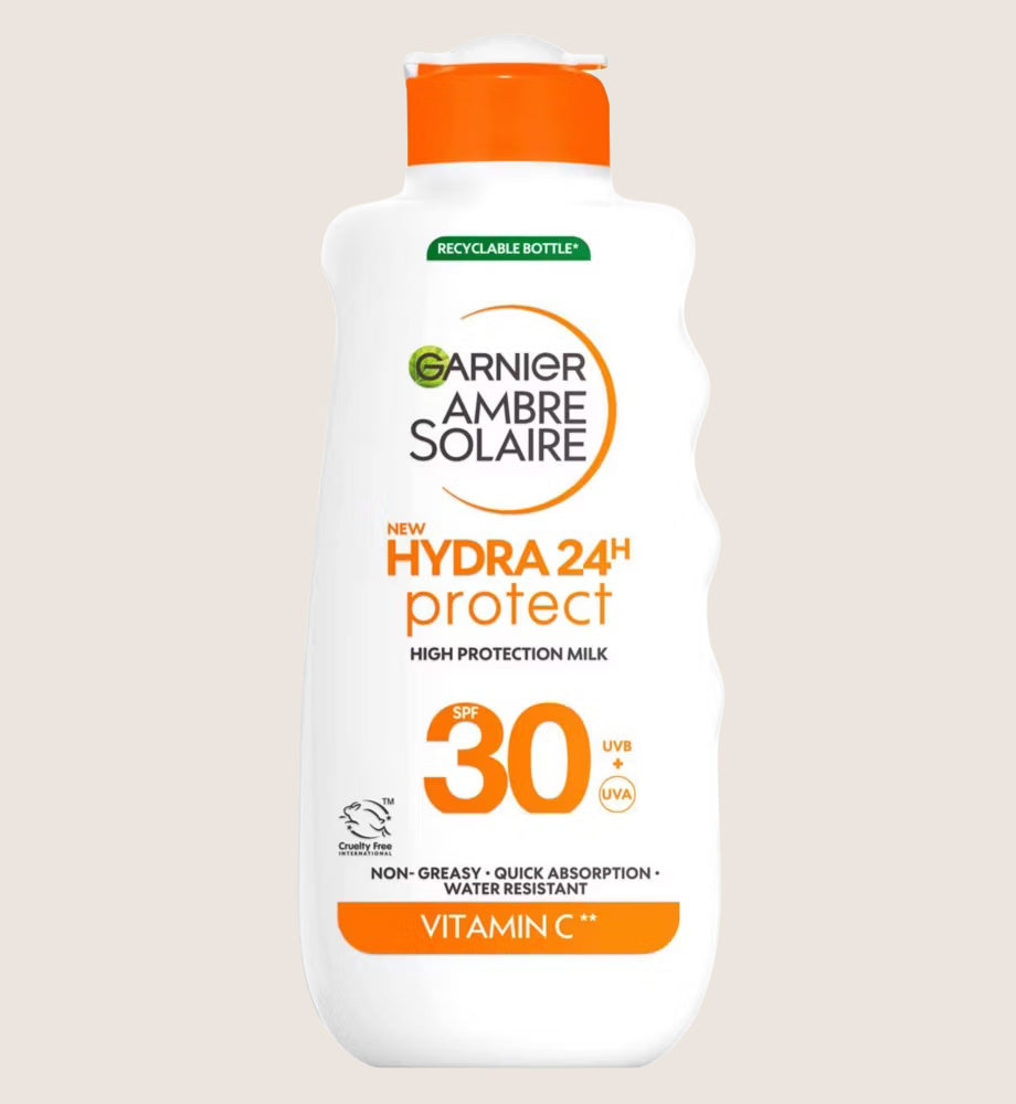Garnier Ambre Solaire Hydra 24H Protect SPF30 Sun Cream Lotion 175ml