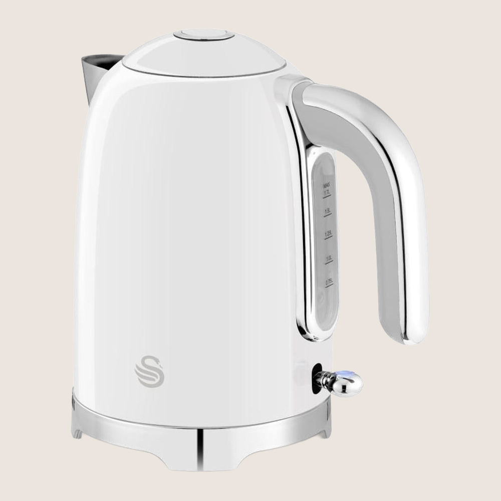 SWAN Solace SK19026WHT Jug Kettle with Clean Minimalist Design 1.7L - White