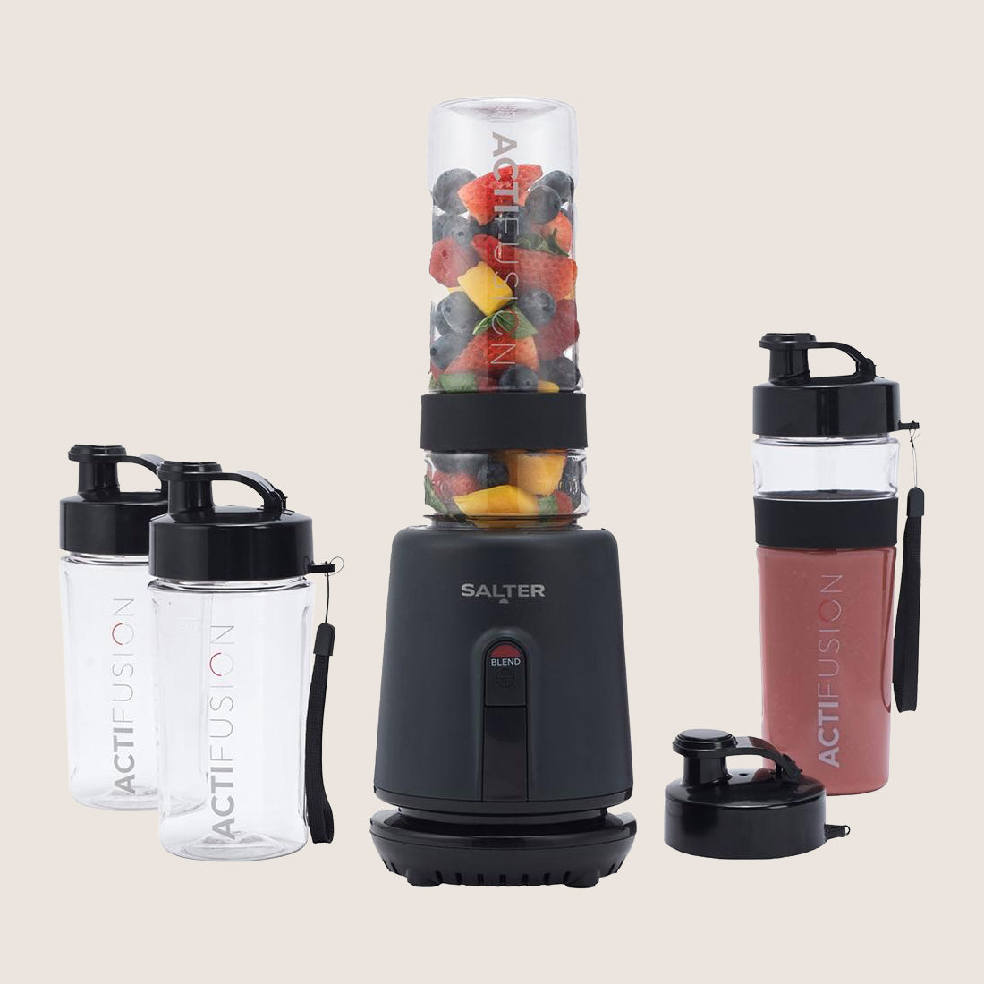 Salter Kuro Actifusion Blender 350W 0.6L with 4 Blending Cups