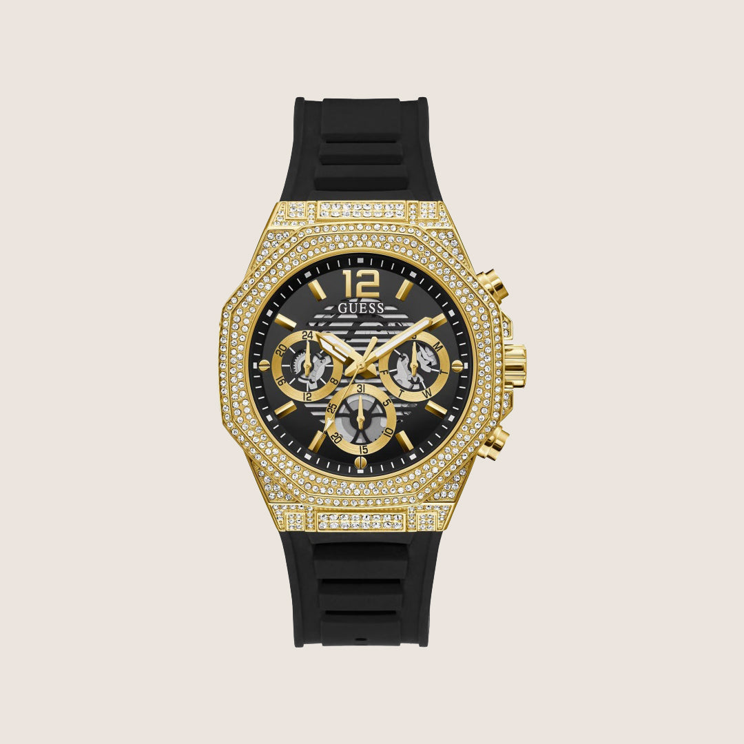 Guess Mens Momentum Watch Black Dial GW0518G2