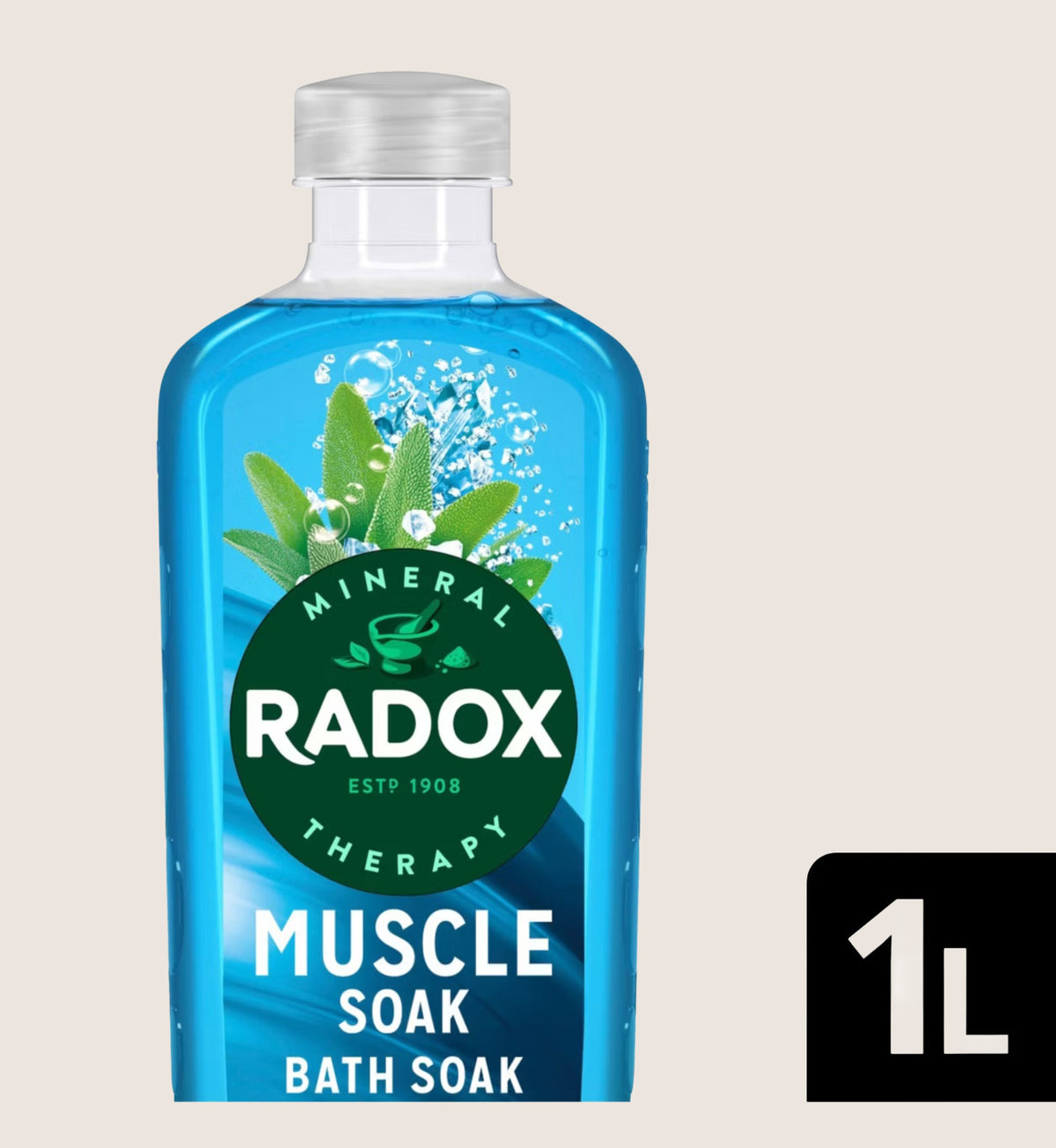 Radox Mineral Therapy Muscle Soak Bath Soak Sage & Sea Minerals 1L