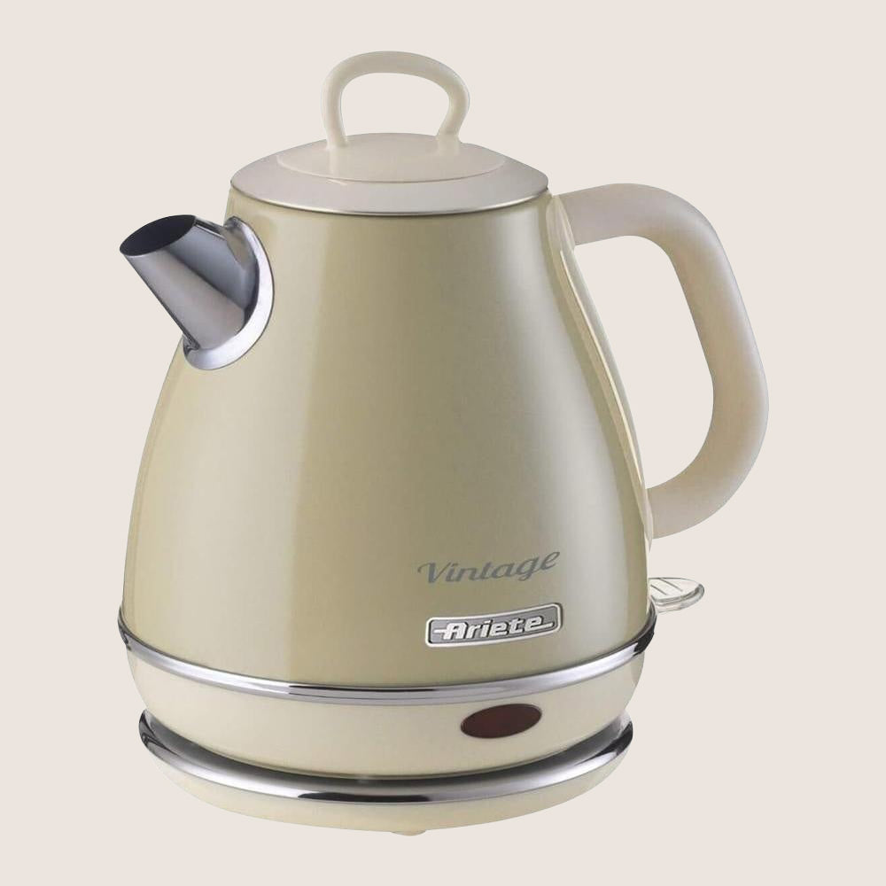 ARIETE Vintage 2868 Jug Kettle with Retro Styling Auto Shut-Off 1L - Beige