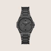 Guess Women's Rebellious Watch Crystal-Set Black Dial GW0601L2