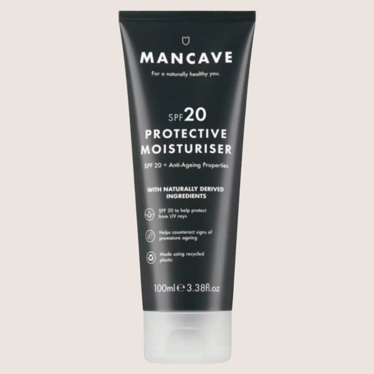 ManCave SPF20 Protective Face Moisturiser with Shea Butter & Rosehip Oil 100ml