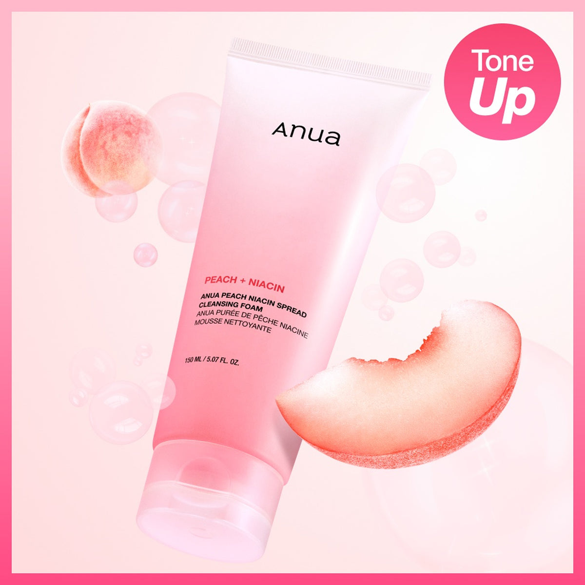 Anua Peach Niacin Spread Cleansing Foam 150ml