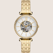 Fossil Tillie Gold Steel Bracelet Watch BQ3868