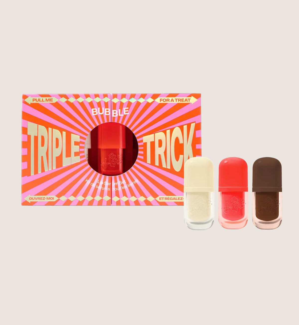 Bubble Triple Trick Lip Serum Beauty Gift Set For Her