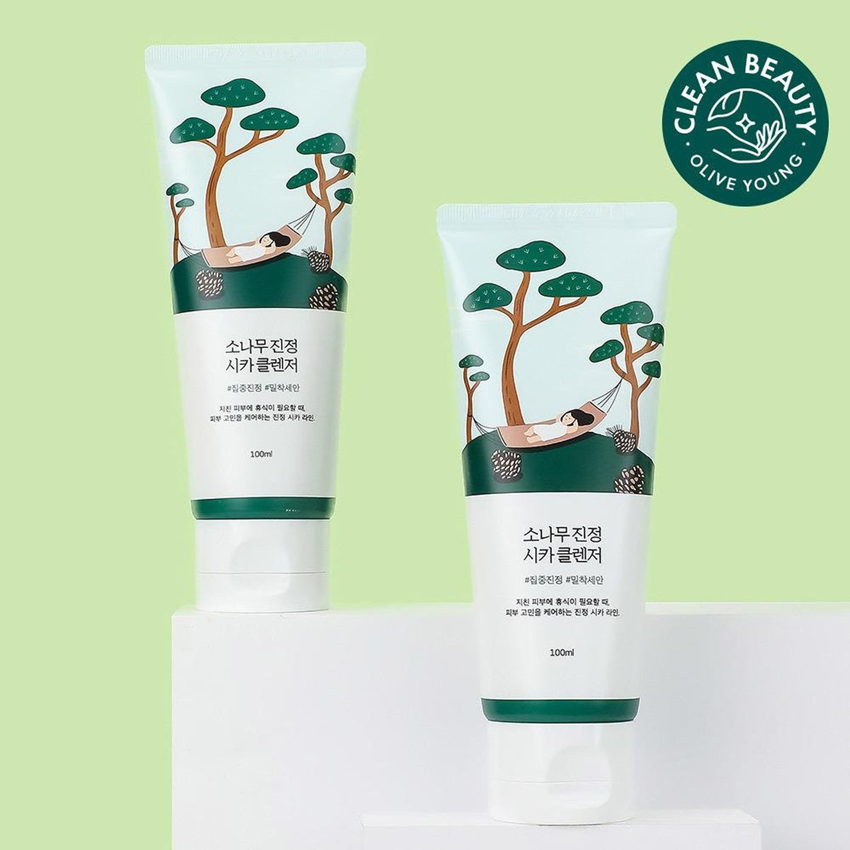 ROUND LAB Pine Calming Cica Cleanser 100ml*2ea Set