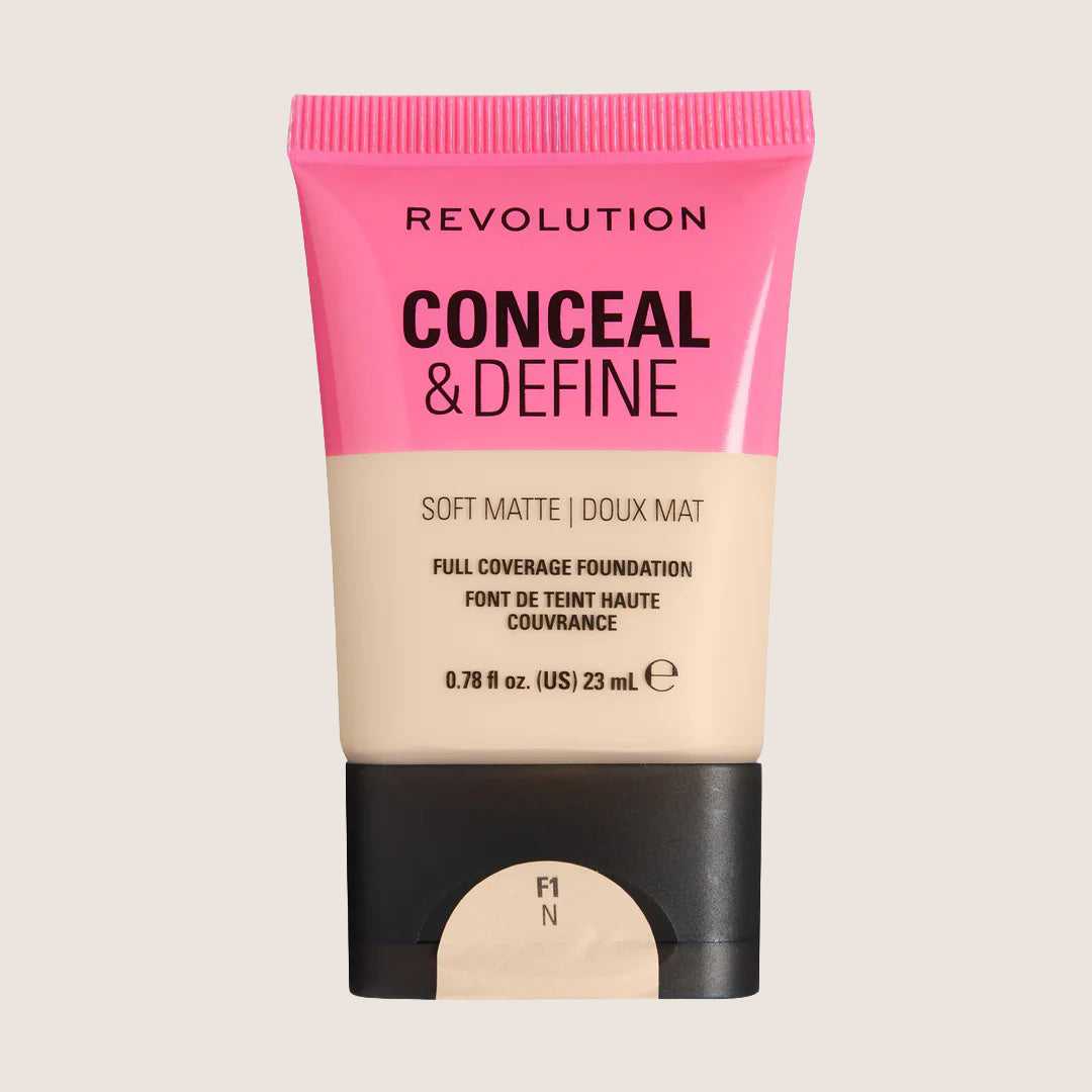 Revolution Conceal & Define Soft Matte Tube Foundation Flawless Base