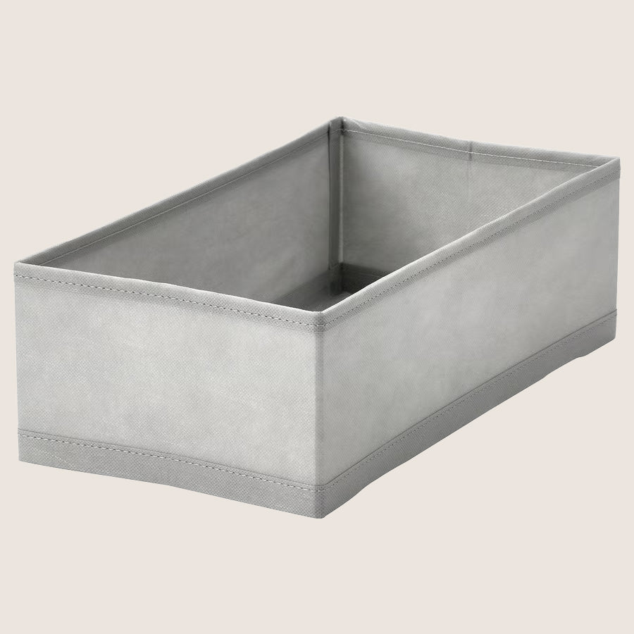 IKEA KOSINGEN Drawer Organiser Box Recycled Polyester 20x38x12 cm – Light Grey