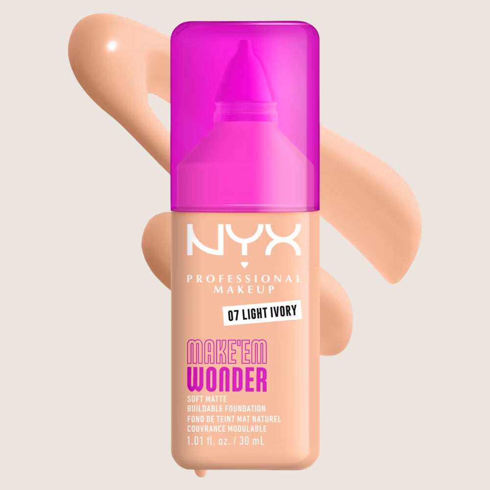 NYX Professional Makeup Make EM Wonder 24H Soft Matte Foundation 24-Hour Wear