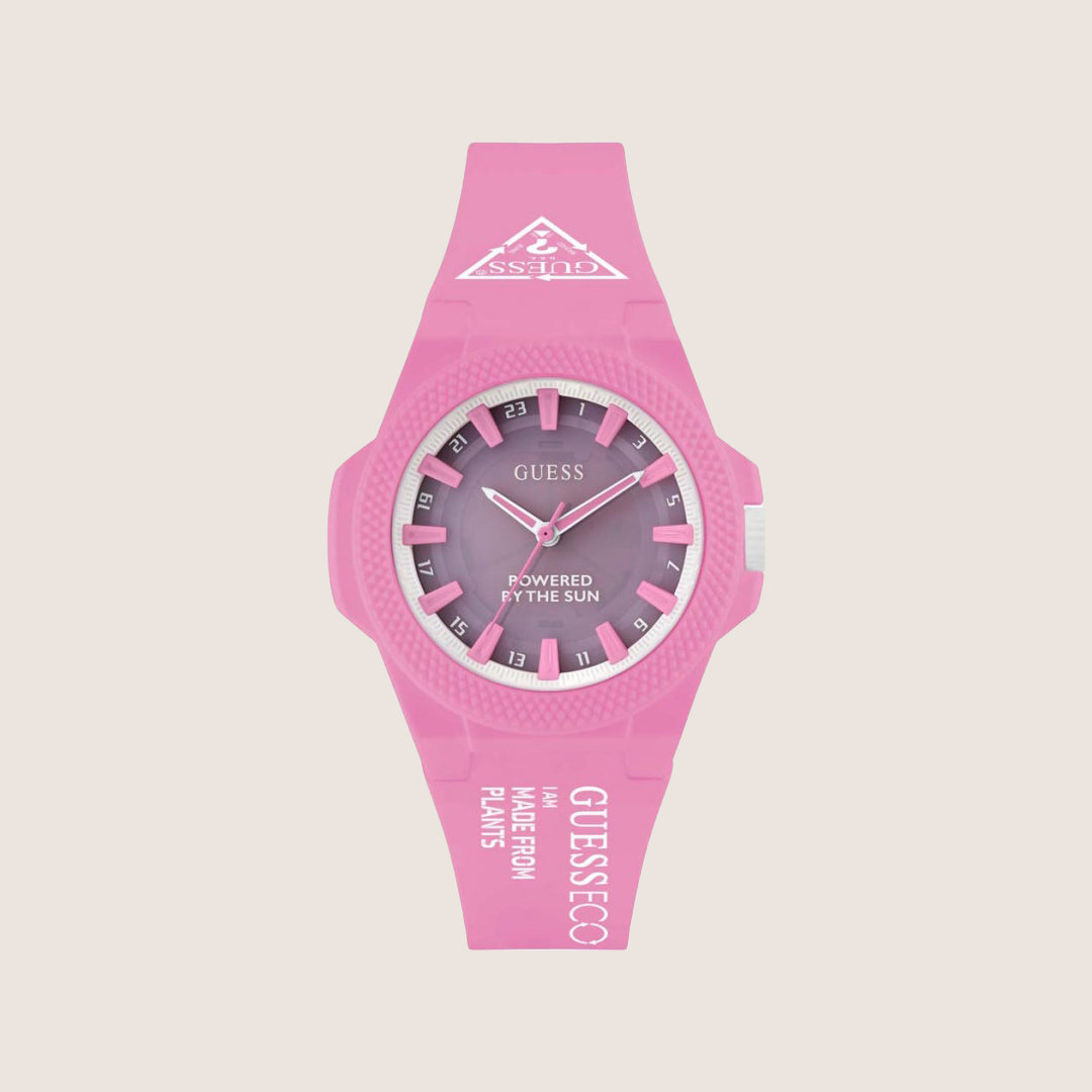 Guess Women's Outspoken Watch Pink Dial GW0587L3
