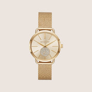 Michael Kors Women's Portia Gold Dial Watch MK3844