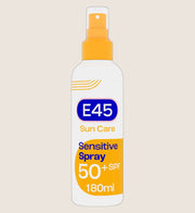 E45 Sun Body Cream Spray for Sensitive Skin SPF 50+ 180ml