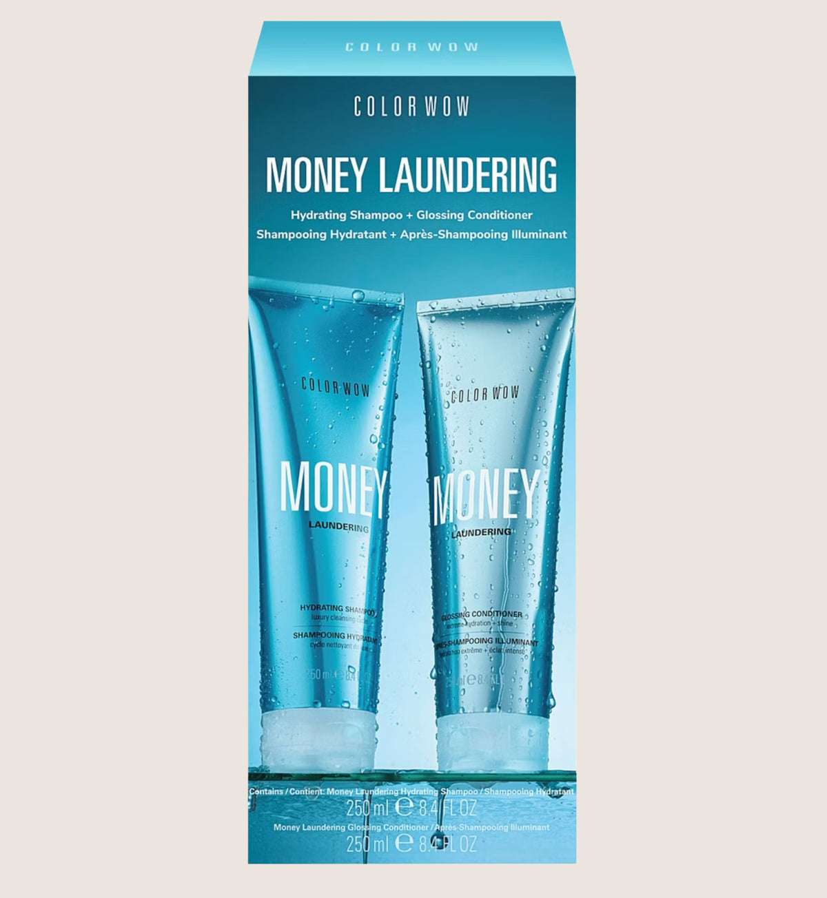 Color Wow Money Laundering Hydrating Shampoo And Glossing Conditioner Kit Beauty Gift Set For Her