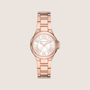 Michael Kors Women's Camille White Dial Rose Gold Case Watch MK7256