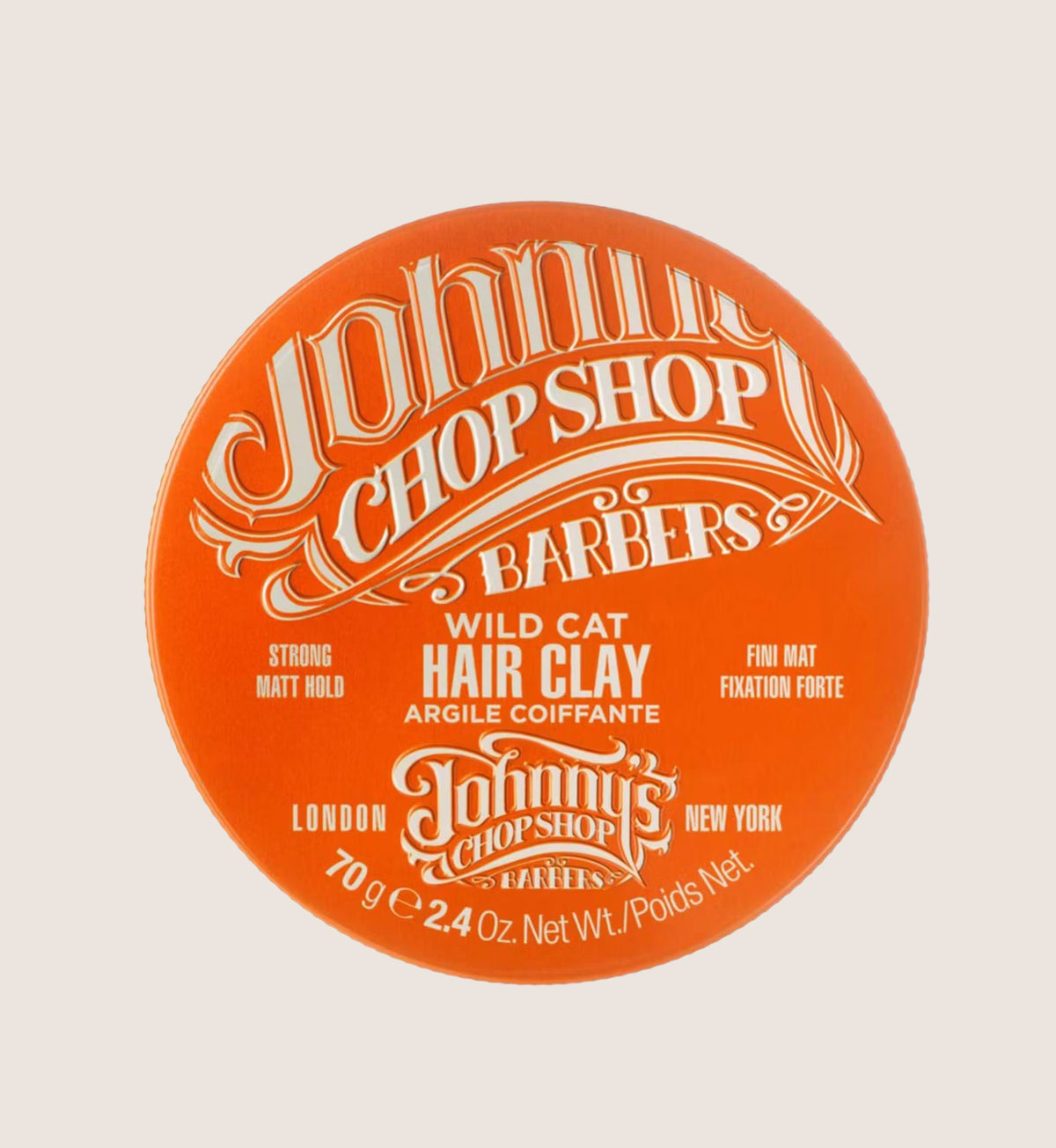 Johnny's Chop Shop Wild Cat Hair Clay Strong Hold Matte Finish 70g